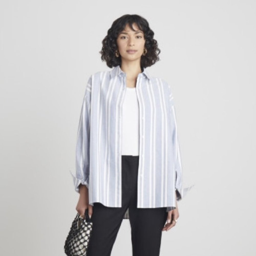 Who What Wear Luca Collared Button-Down Oxford Shirt